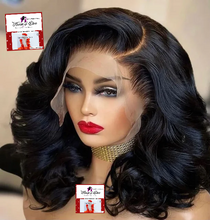 Load image into Gallery viewer, Short Bob Wigs Body Wave Lace Front Human Hair Wig