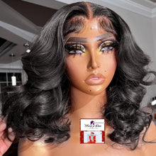 Load image into Gallery viewer, Short Bob Wigs Body Wave Lace Front Human Hair Wig