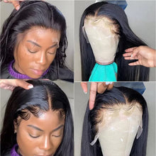 Load image into Gallery viewer, HD 13x6 Bone Straight Human Hair Lace Frontal Wig.