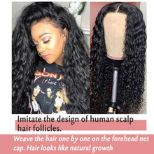 Load image into Gallery viewer, T-Part Curly Lace Front Human Hair Wigs