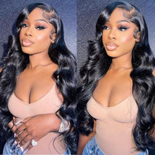 Load image into Gallery viewer, 360 Full Lace Wig Human Hair Pre Plucked Body Wave Lace Front Wigs