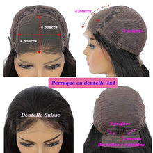 Load image into Gallery viewer, HD 13x6 Bone Straight Human Hair Lace Frontal Wig.