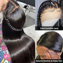 Load image into Gallery viewer, HD 13x6 Bone Straight Human Hair Lace Frontal Wig.