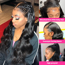Load image into Gallery viewer, 360 Full Lace Wig Human Hair Pre Plucked Body Wave Lace Front Wigs