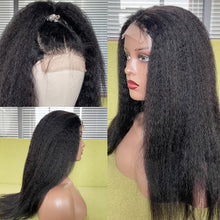 Load image into Gallery viewer, 100% Malaysian Kinky Human Hair Straight Wig