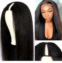 Load image into Gallery viewer, V Part Wig Straight Human Hair Glueless Wig - divawigsandmore