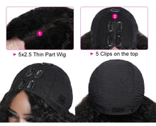 Load image into Gallery viewer, V Part Wig Straight Human Hair Glueless Wig - divawigsandmore