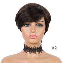 Load image into Gallery viewer, Diva Short Brazilian Hair Glueless Human Hair Wigs - divawigsandmore