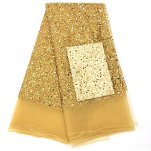 Load image into Gallery viewer, Couture Designer Lace Fabric \ For Evening Dress Cloth By The Yard - divawigsandmore