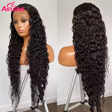 Load image into Gallery viewer, 360 Lace Frontal Water Wave Wig Brazilian Curly Full HD Wig - divawigsandmore