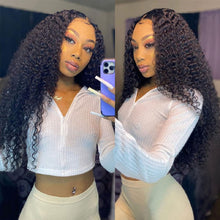 Load image into Gallery viewer, V Part Wig Curly Human Hair Glueless Wig - divawigsandmore