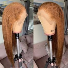 Load image into Gallery viewer, Kinky Straight Blonde Lace Front Human Hair Wig