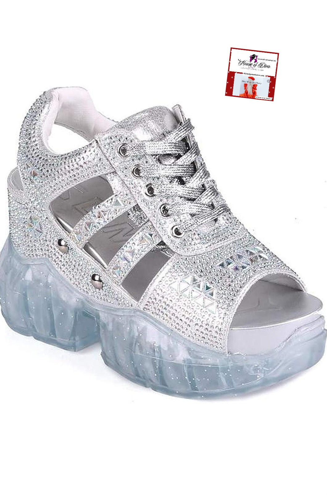 Sparkle Crystal Rhinestone Wedge