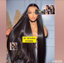 Load image into Gallery viewer, 200% Density Bone Straight Lace Front Brazilian Human Hair Wig - Grade 15A
