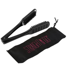 Load image into Gallery viewer, Ceramic Straightening Comb Double Sided Hair Brush Clamp - divawigsandmore
